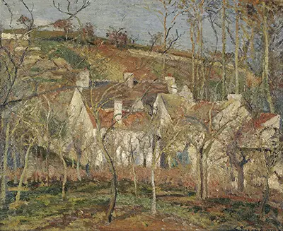 Red Roofs, Corner of a Village, Winter Camille Pissarro